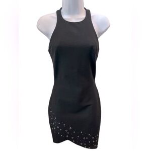 Elizabeth and James Black Sleeveless Dress Size 0 Fitted Sexy Sleek Summer WOW